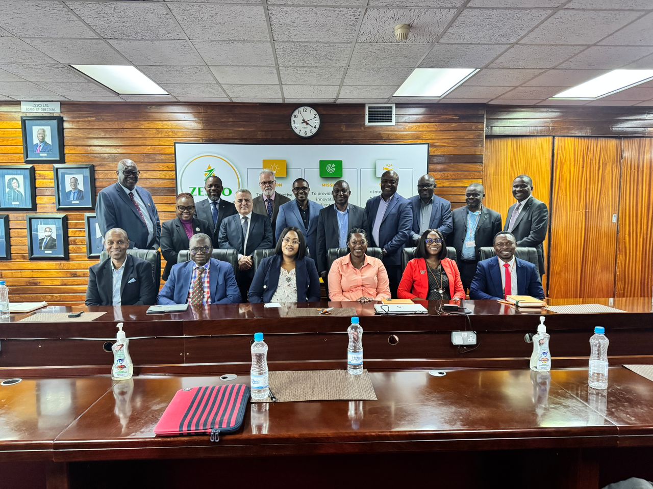 Réunion au siège de ZESCO (Zambia Electricity Supply Corporation)